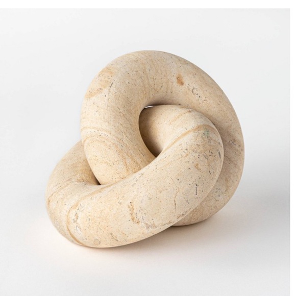 Studio McGee Accents Limestone Knot Figurine Natural Threshold Designed With Studio Mcgee